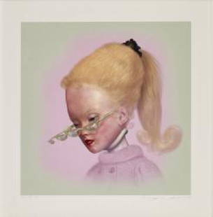 RAY CAESAR (British, 1958): Paternal Secrets Study - 2004 Gicle on paper Signed and dated in pencil lower right and numbered in pencil lower left 20/20 Accompanied by a signed COA from Naughty Scoundrel Framed: 16 by 16 inches;