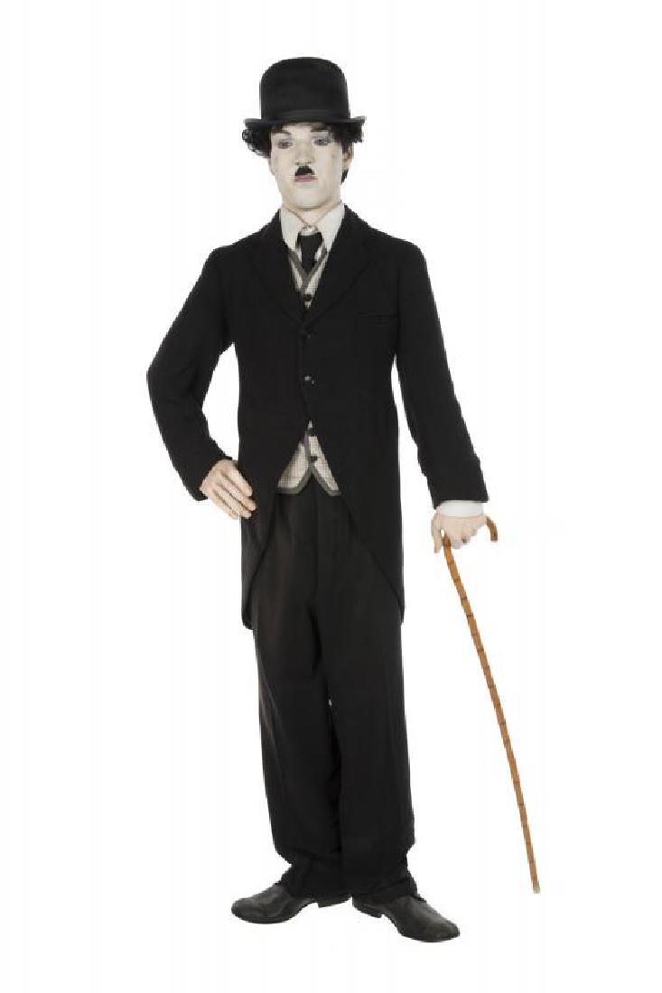 CHARLIE CHAPLIN AS LITTLE TRAMP LIFE-SIZE WAX MANNEQUIN (1 of 1)