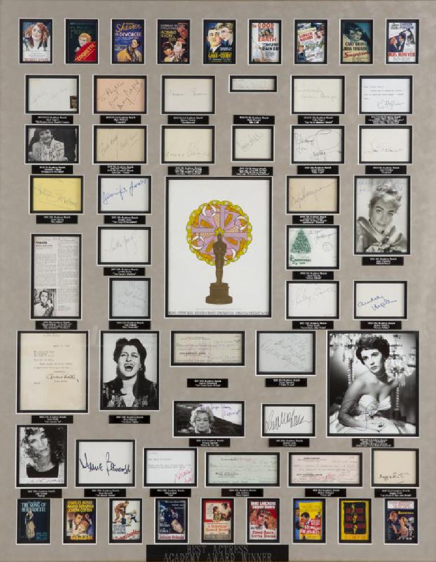 BEST ACTRESS OSCAR WINNERS AUTOGRAPH DISPLAY PIECE (1 of 4)