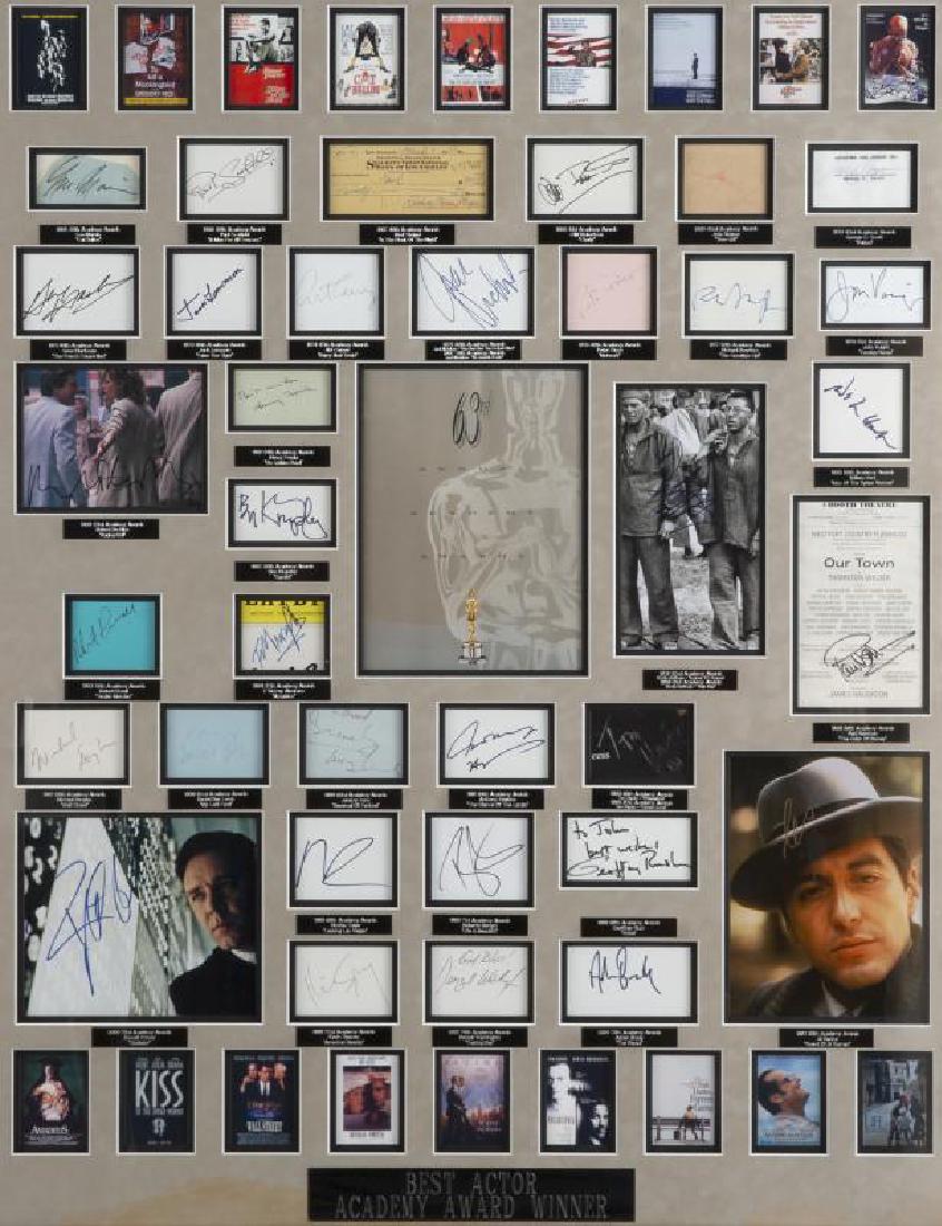 BEST ACTOR OSCAR WINNERS AUTOGRAPH DISPLAY PIECE (1 of 3)