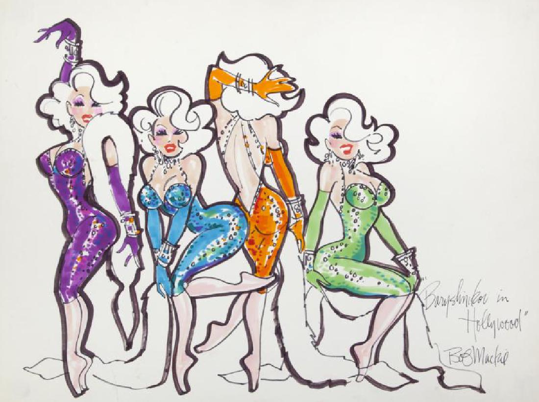 BARYSHNIKOV IN HOLLYWOOD COSTUME ILLUSTRATION BY BOB (1 of 2)