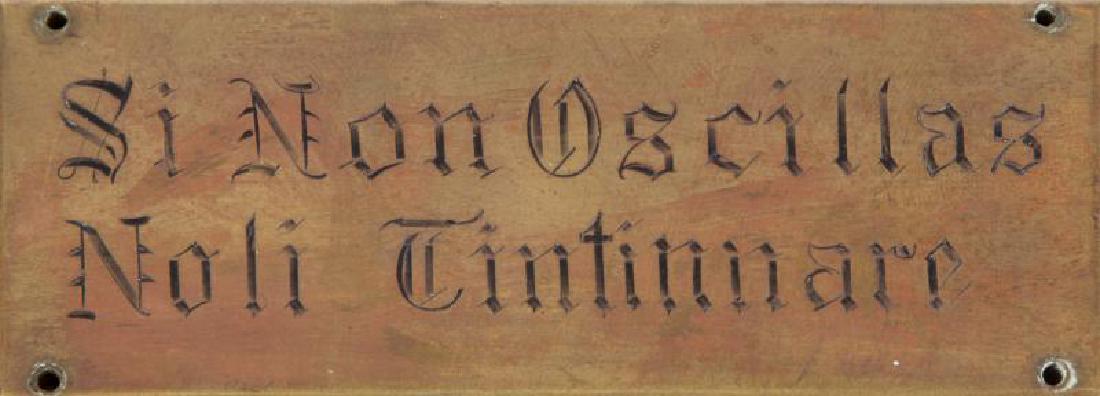 HUGH HEFNER "SI NON OSCILLAS NOLI TINTINNARE" ENGRAVED (1 of 3)