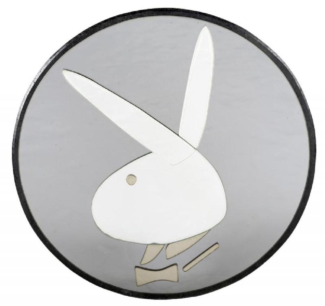 HUGH HEFNER PLAYBOY RABBIT HEAD SYMBOL MIRROR (1 of 1)