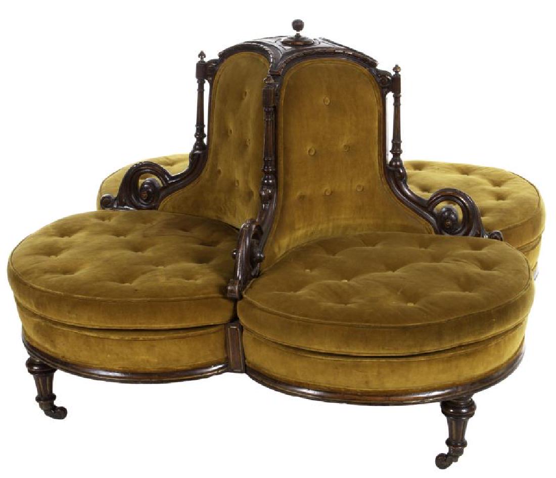 HUGH HEFNER ANTIQUE SOFA (1 of 1)