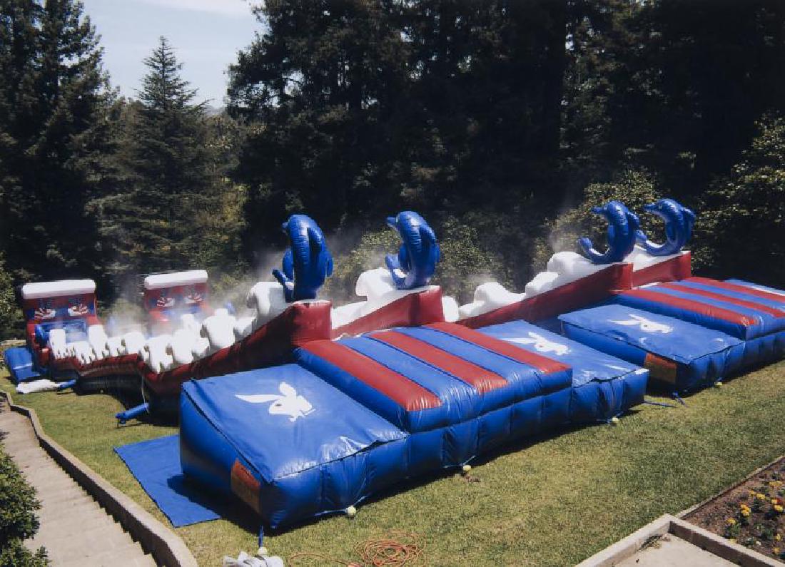HUGH HEFNER FOURTH OF JULY WATER SLIDES (1 of 1)