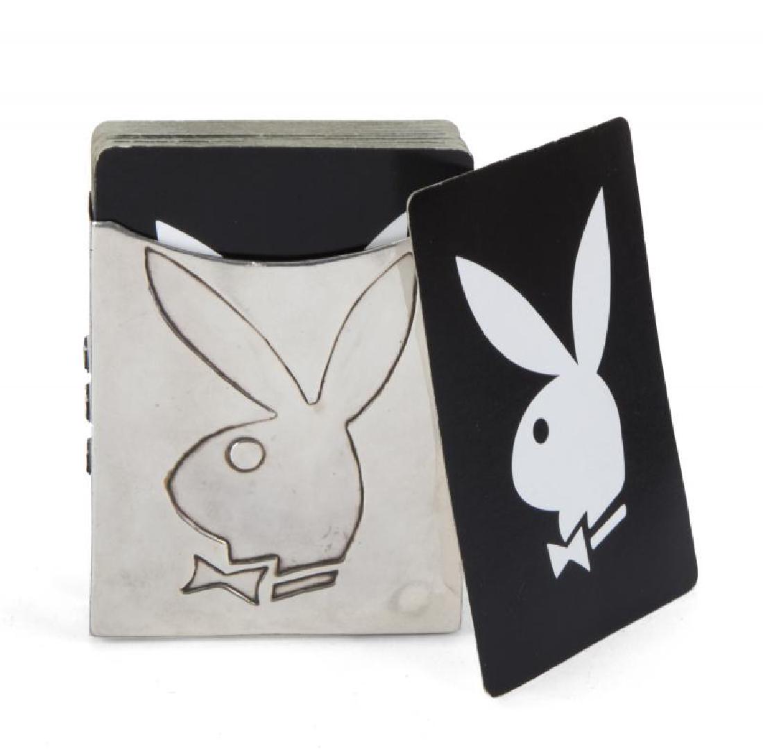HUGH HEFNER MONOGRAMMED STERLING CARD HOLDER (1 of 3)