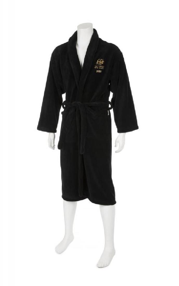 HUGH HEFNER BLACK AND WHITE TERRY ROBES