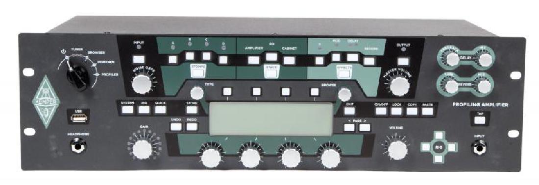 GREG LAKE KEMPER PROFILER AMPLIFIER: A rack mountable amp head, serial number KRDpUqjCAuW. Original box, 5 by 19 by 9 inches PROVENANCE From the Estate of Greg Lake Greg Lake