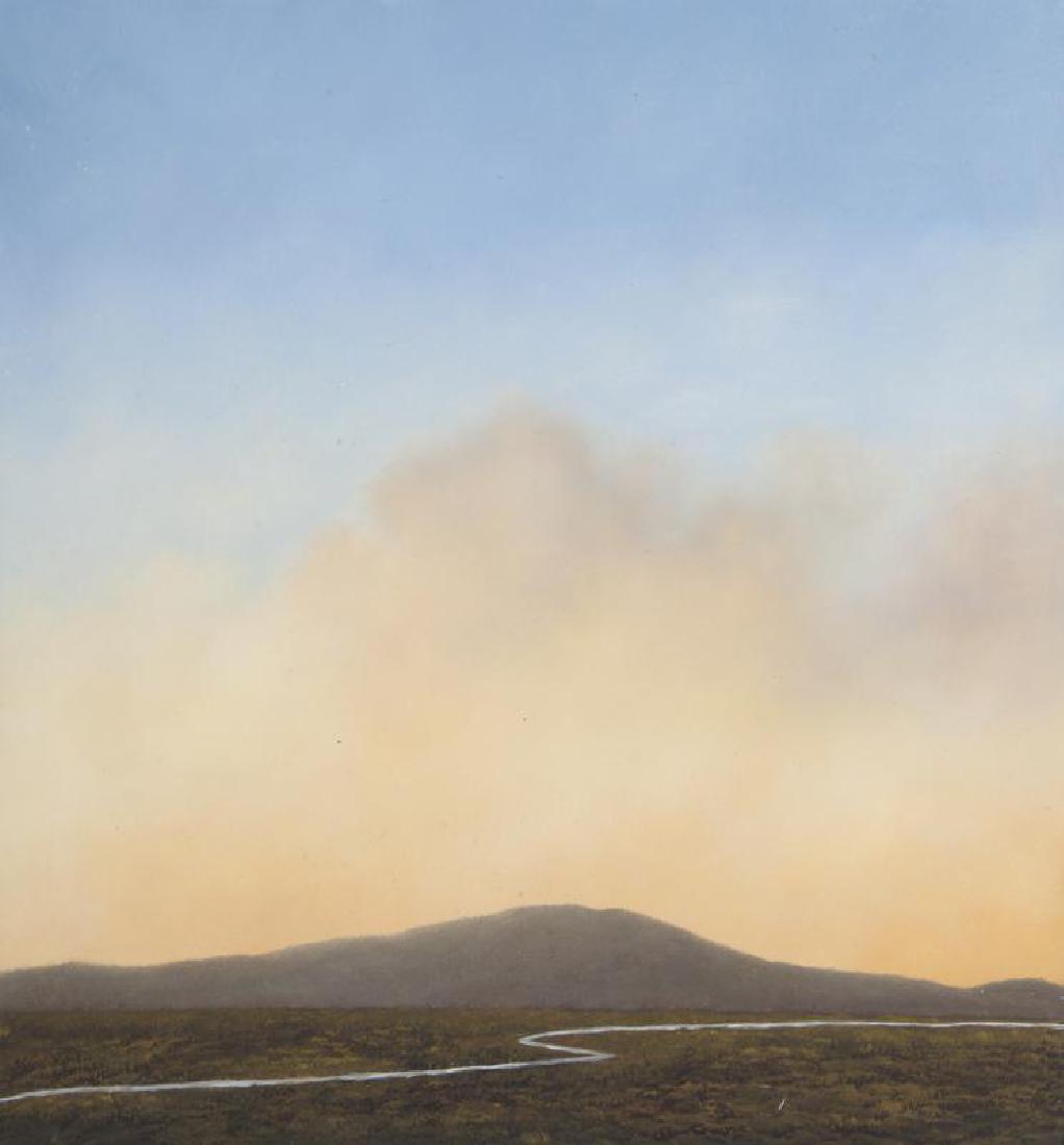 GREG SKOL (AMERICAN, B. 1961): "Black Mountain," oil on panel.; PROVENANCE From the Estate of Burt Reynolds; Burt Reynolds