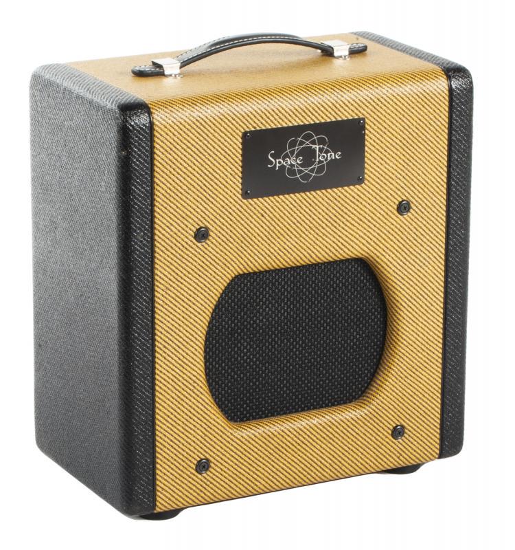 WALTER BECKER SWART SPACE TONE ATOMIC JR COMBO: A Swart Space Tone Atomic Jr 5-watt 1x8 combo amplifier with reverb. A tube chart to the interior is signed, dated 10/16/2013 and inscribed with the serial number 190. 14 1/2 by 13 by 7 1/2 inches PRO