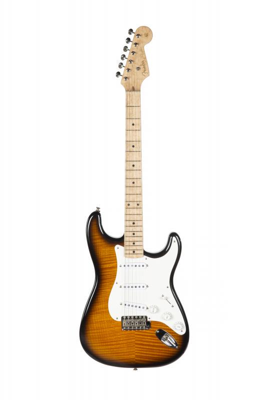 WALTER BECKER FENDER CUSTOM SHOP '57 STRATOCASTER: A Fender Custom Shop 1957 reissue Stratocaster. Alder body with a quilted maple top finished in Tobacco Sunburst and fitted with a birdseye maple neck. The headstock is stamped with the serial number 
