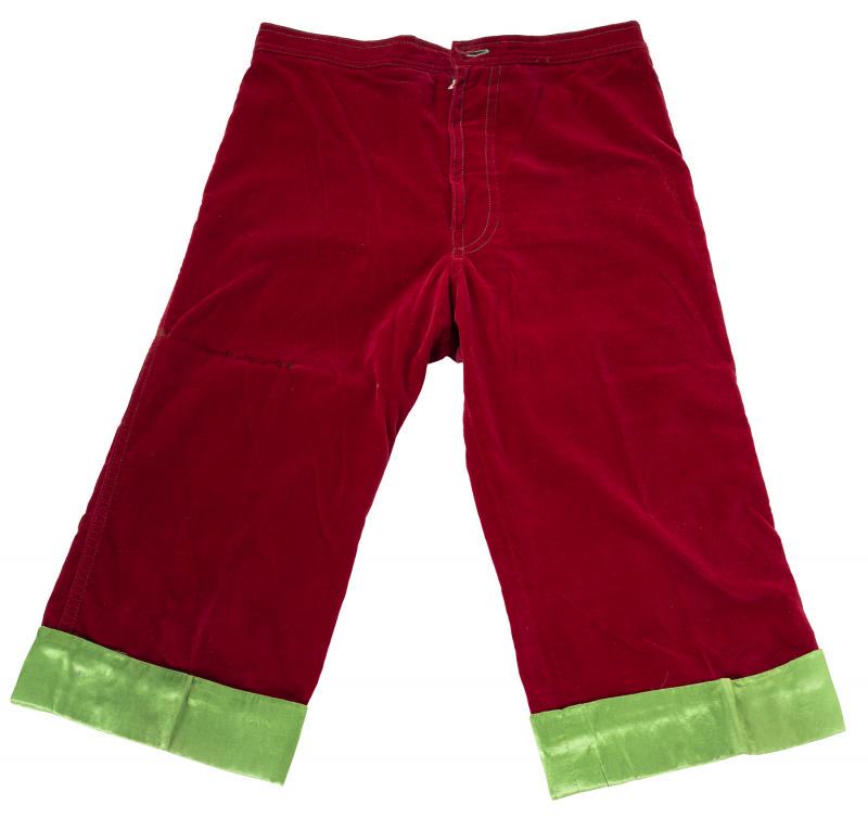 ELTON JOHN OWNED AND STAGE WORN VELVET SHORTS • (1 of 3)
