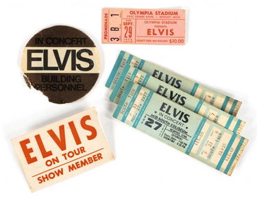 Elvis Presley Backstage Passes And Tickets Oct 26 19 Julien S Auctions In Ca