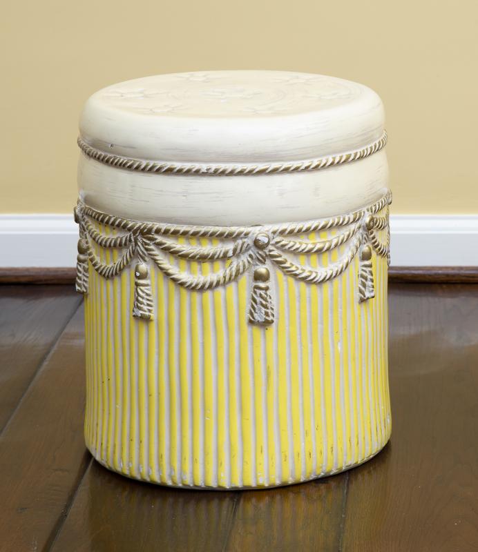 SINATRA ITALIAN PAINTED CERAMIC STOOL (1 of 1)