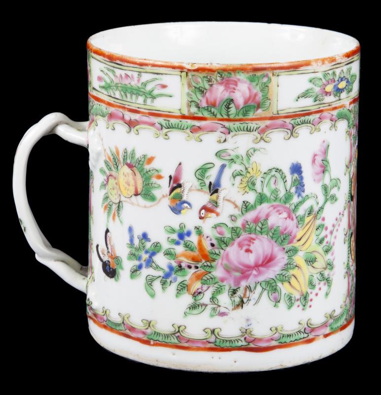 SINATRA CHINESE FAMILLE ROSE PORCELAIN LARGE MUG (1 of 1)