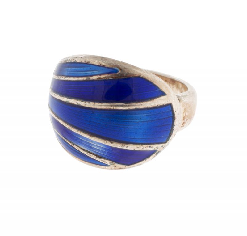 SINATRA DAVID ANDERSEN ROYAL BLUE ENAMEL AND SILVER (1 of 1)