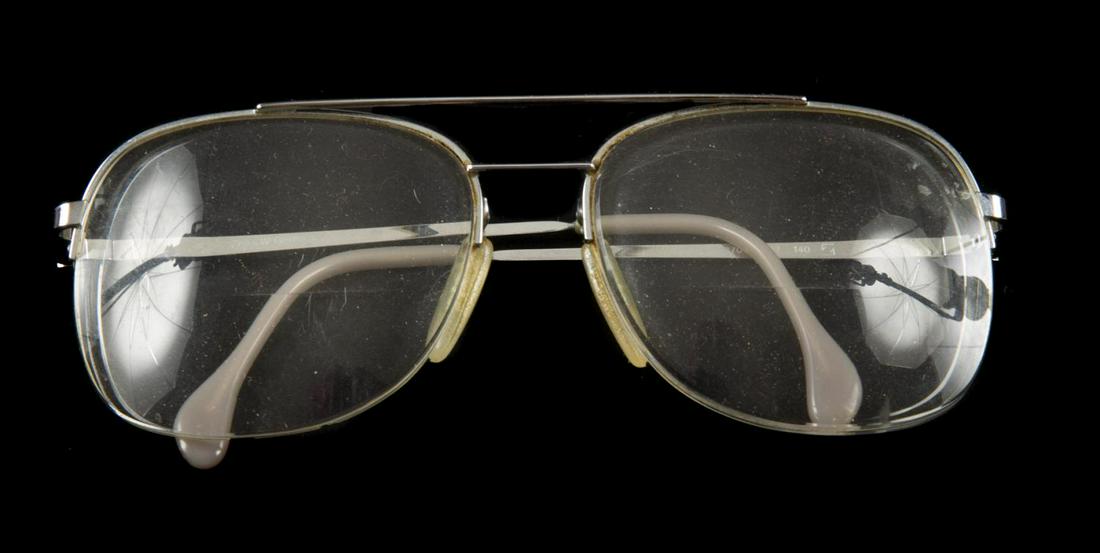 PHIL LESH EYEGLASSES: A pair of Zeiss titanium eyeglasses with prescription bifocal lenses. PROVENANCE From the Collection of Phil Lesh Rock 'N' Roll