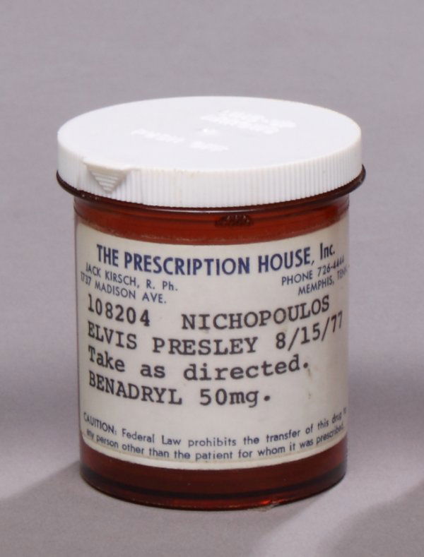 ELVIS PRESCRIPTION BOTTLE