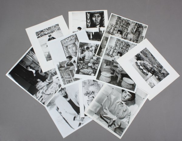 COLLECTION OF PHOTOGRAPHS OF EDITH HEAD: Ten black and white photographs of Edith Head, photographers include Michael Childers, Louis Wolf, and Max Eckert. Also includes Paramount publicity photograph and a shot of the glamorous Edith Head, 