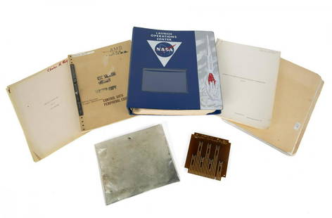 NASA TELEMETRY CIRCUIT BOARD AND MANUALS: A vintage Douglas Aircraft Company "Telemetry Test" circuit board, together with a manual for a VHF/UHF Telemetry Receiver (Type TR-105) published by the Astro Communication Library and housed in a