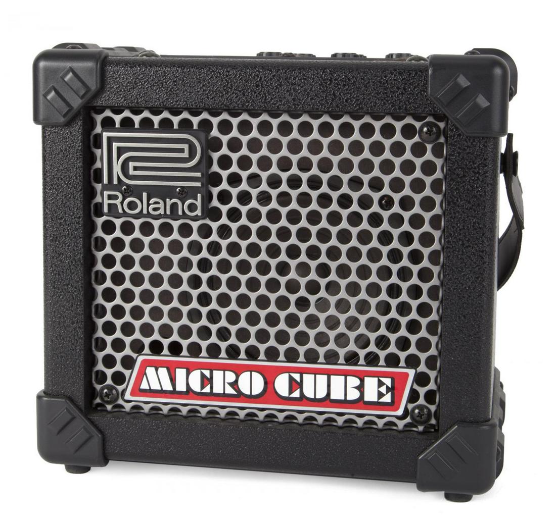 HAL ZWICKE ROLAND MICRO CUBE AMPLIFIER: A Roland Micro Cube amplifier. 10x7x9 Rock 'N' Roll