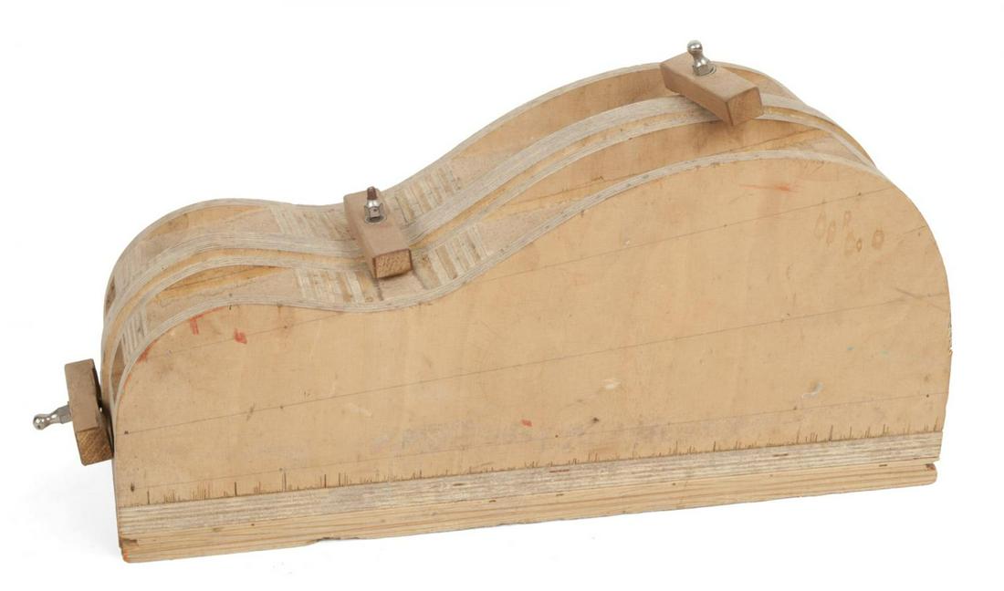 GRETSCH HALF SIDE BODY FORM: A 1970Õs Gretsch half side body form. Rock 'N' Roll