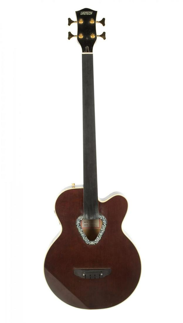 GRETSCH UNFINISHED FRETLESS ACOUSTIC BASS 6176 GUITAR (1 of 1)