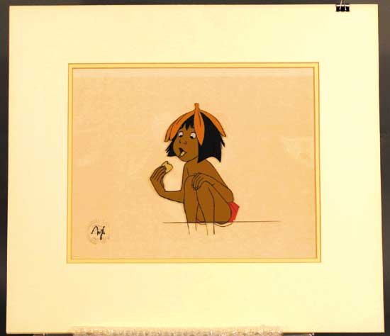 The Jungle Book Mowgli Disney Animation Cel
