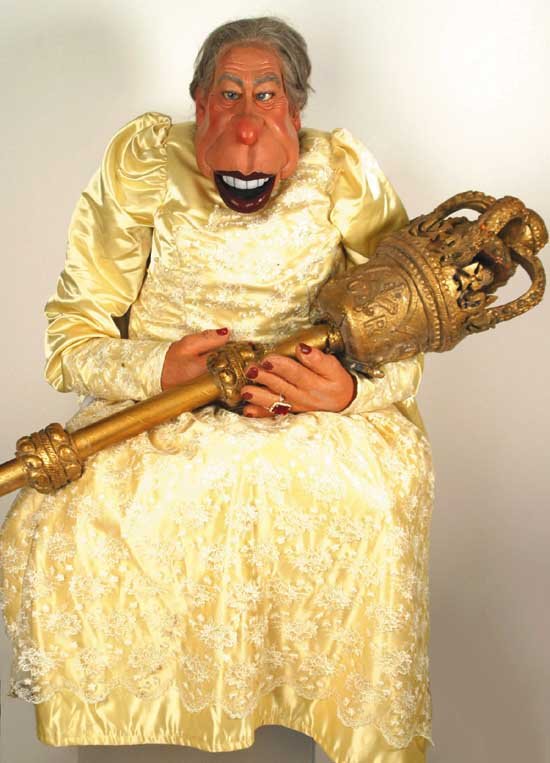 Queen Elizabeth Spitting Image Puppet