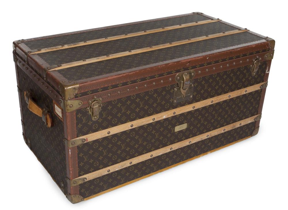 JEAN AND CASEY KASEM LOUIS VUITTON MONOGRAM STEAMER TRUNK (1 of 4)