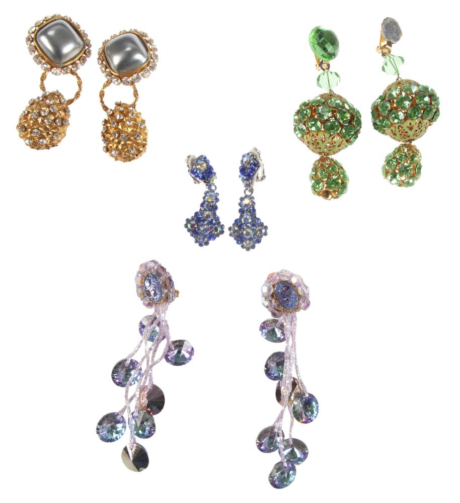 JEAN KASEM COSTUME EARRINGS, ONE DOMINQUE AURENTIS (1 of 1)