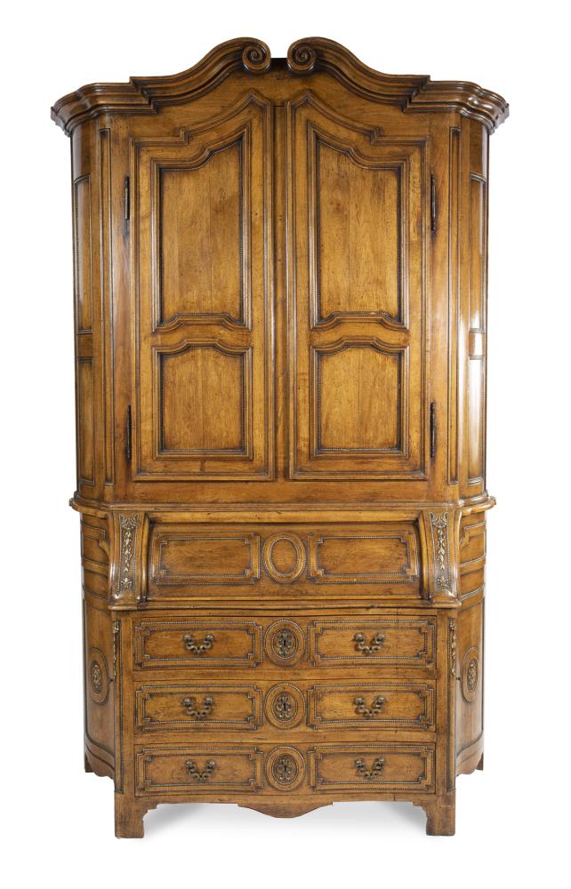 JEAN AND CASEY KASEM ANTIQUE CONTINENTAL BAROQUE STYLE SECRETARY DESK (1 of 1)