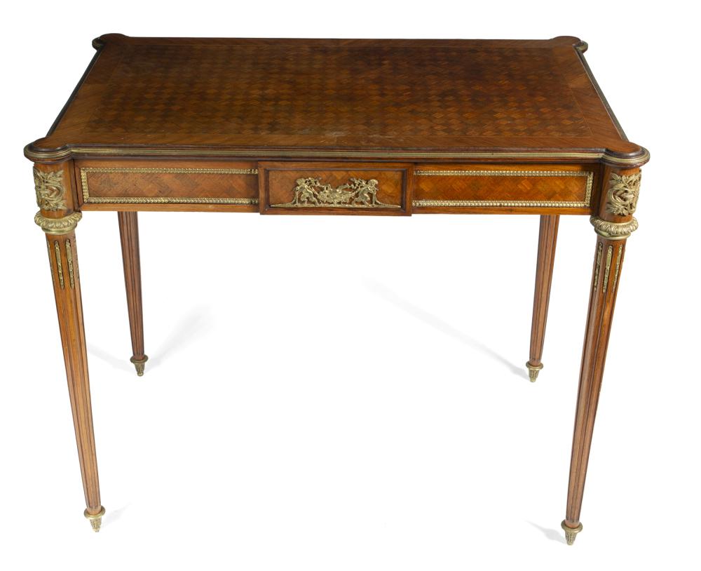 JEAN AND CASEY KASEM LOUIS XVI STYLE PARQUETRY LADIES' WRITING DESK (1 of 1)