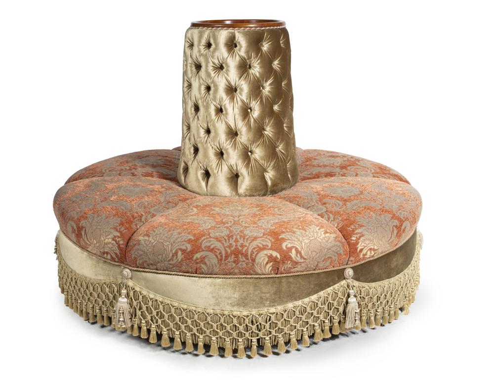 JEAN AND CASEY KASEM TUFTED BANQUETTE CIRCULAR CONVERSATION SOFA (1 of 1)