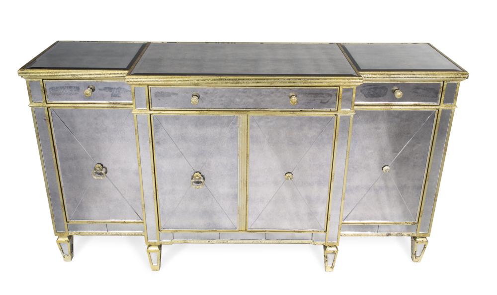JEAN AND CASEY KASEM HOLLYWOOD REGENCY STYLE MIRRORED CABINET (1 of 1)