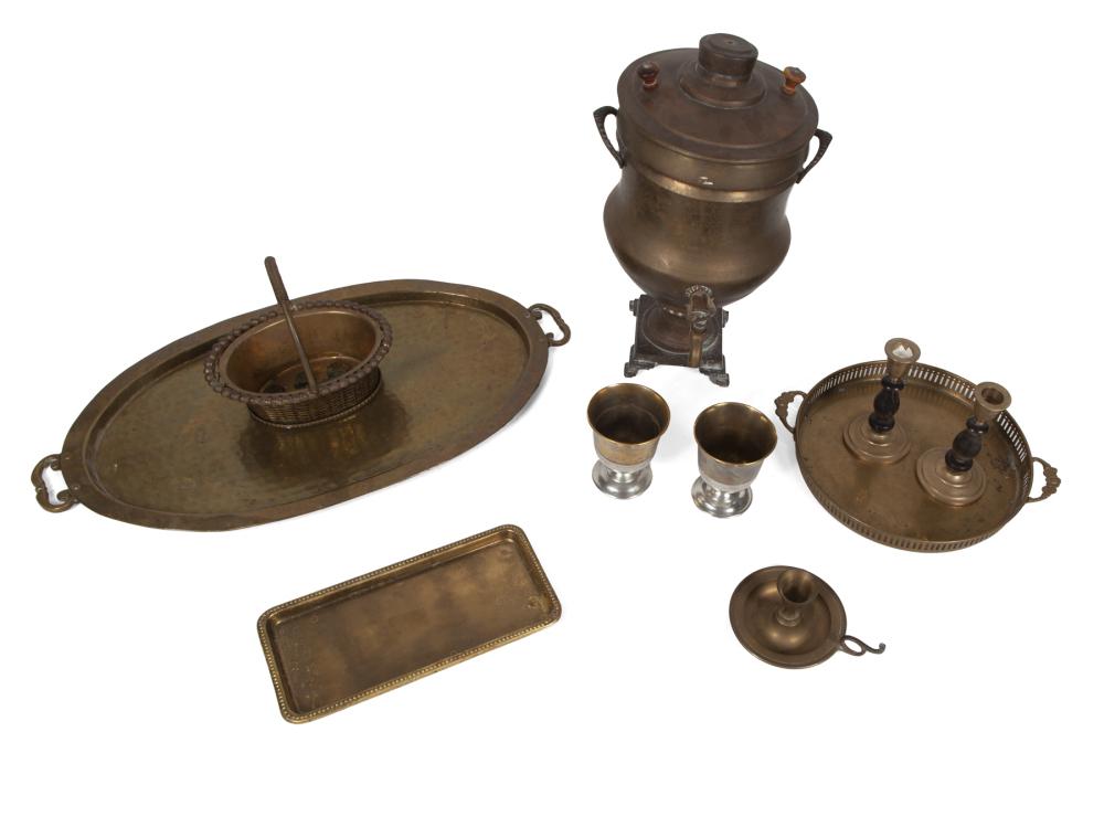 JEAN AND CASEY KASEM BRASS TABLE ITEMS (1 of 1)