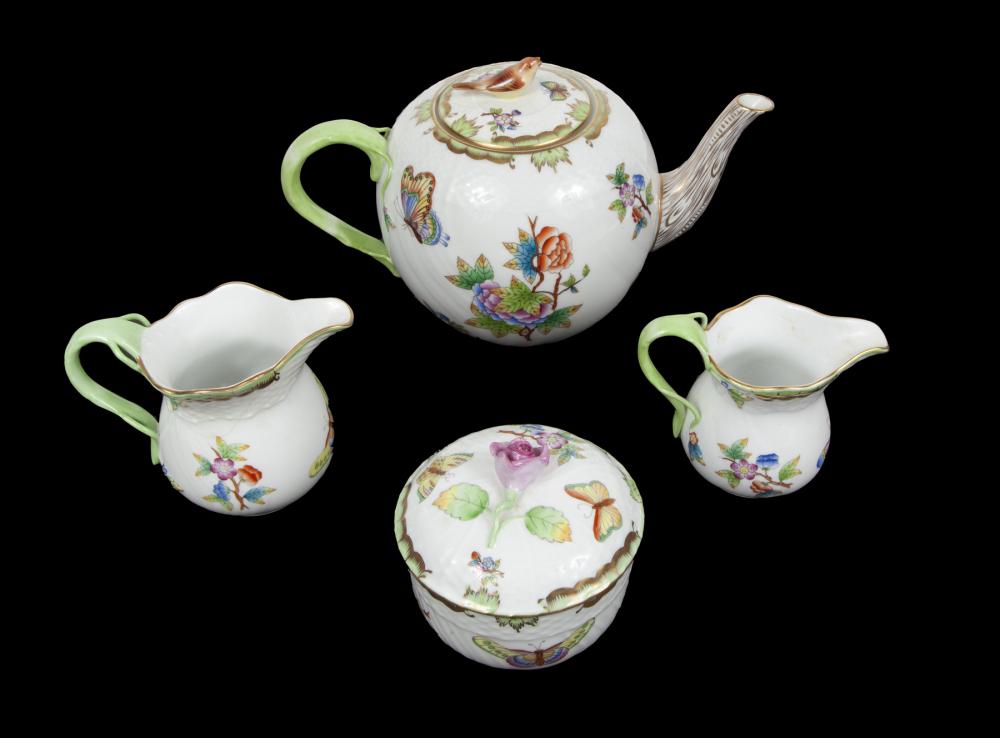 JEAN AND CASEY KASEM HEREND TEA VESSELS IN THE QUEEN VICTORIA PATTERN (1 of 1)