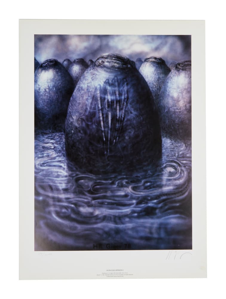 ALIEN | H.R. GIGER SIGNED "ALIEN EGG VERSION II" LIMITED-EDITION PRINT (1 of 5)