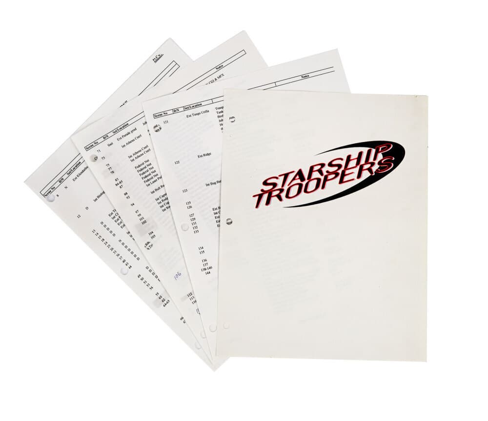 STARSHIP TROOPERS | PHIL TIPPET SPECIAL EFFECTS DOCUMENTS (1 of 1)