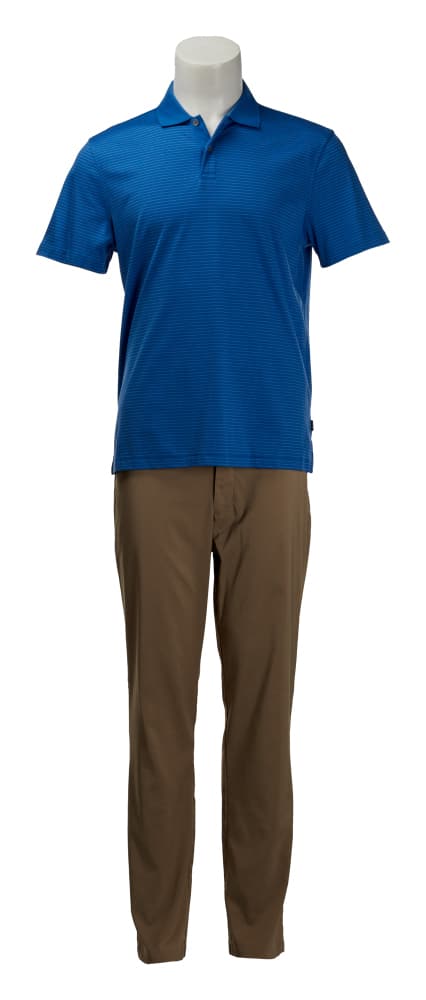 BETTER CALL SAUL | PATRICK FABIAN "HOWARD HAMLIN" SEASON 6 EPISODE 1 COSTUME ENSEMBLE: An original costume ensemble as seen worn by Patrick Fabian as "Howard Hamlin" in the sixth season, episode 1, "Wine and Roses," of the television series crime drama Better Call Saul (AMC, 2015-22). T