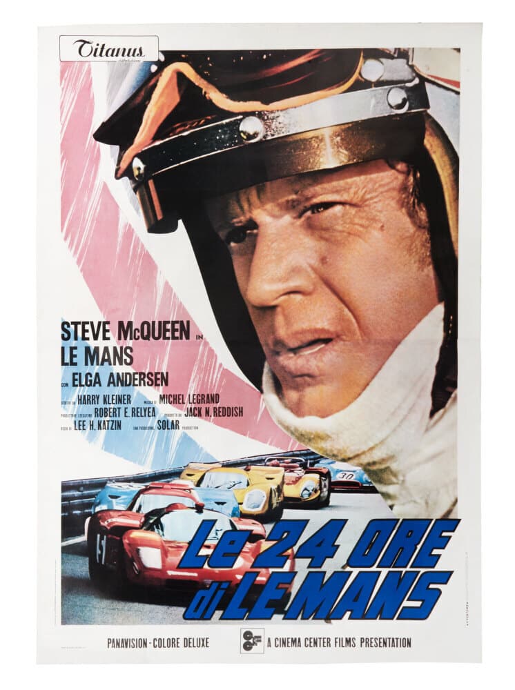 LE MANS | LINEN-BACKED ITALIAN FILM POSTER (2 PANEL) (1 of 2)