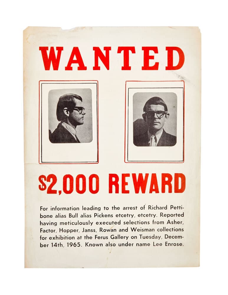 DENNIS HOPPER | 1965 RICHARD PETTIBONE FERUS GALLERY FLYER (1 of 1)