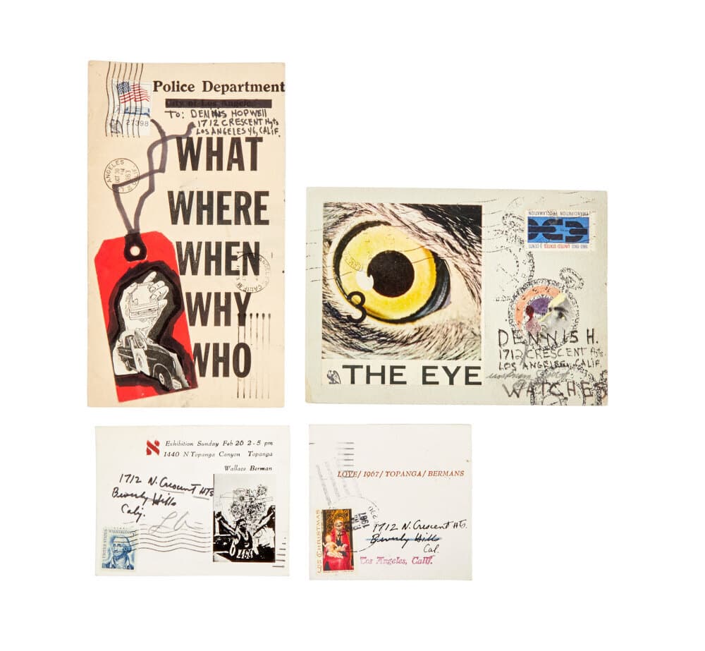 DENNIS HOPPER | WALLACE BERMAN HANDMADE CARDS (1 of 2)