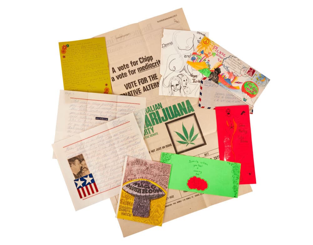 DENNIS HOPPER | PERSONALLY-OWNED PSYCHEDELIC FLYERS AND NOTES (1 of 1)