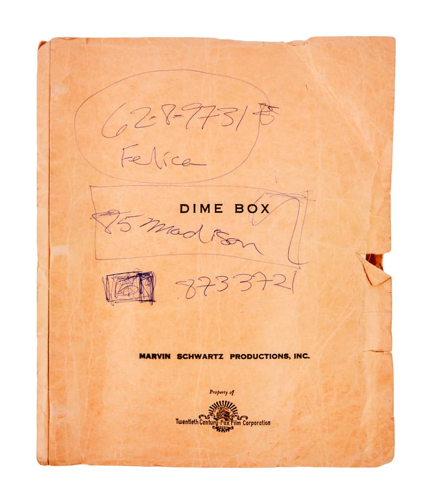 Dennis Hopper "kid Blue" Script Auction