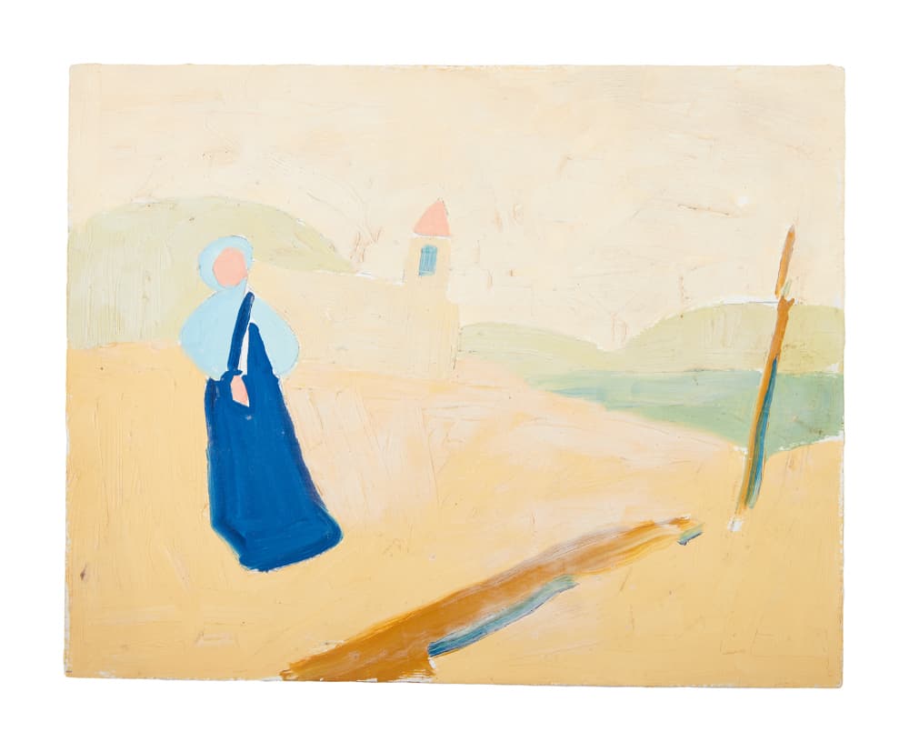 DENNIS HOPPER | SIGNED JIM WAGNER PRAIRIE WOMAN PAINTING (1 of 2)