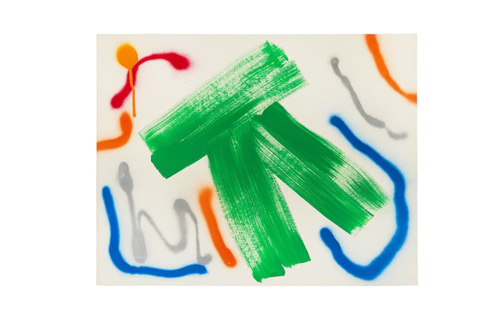 DENNIS HOPPER | 1984 "HINGE" SERIES PAINTING AND EXHIBIT POSTER (A) (1 of 3)