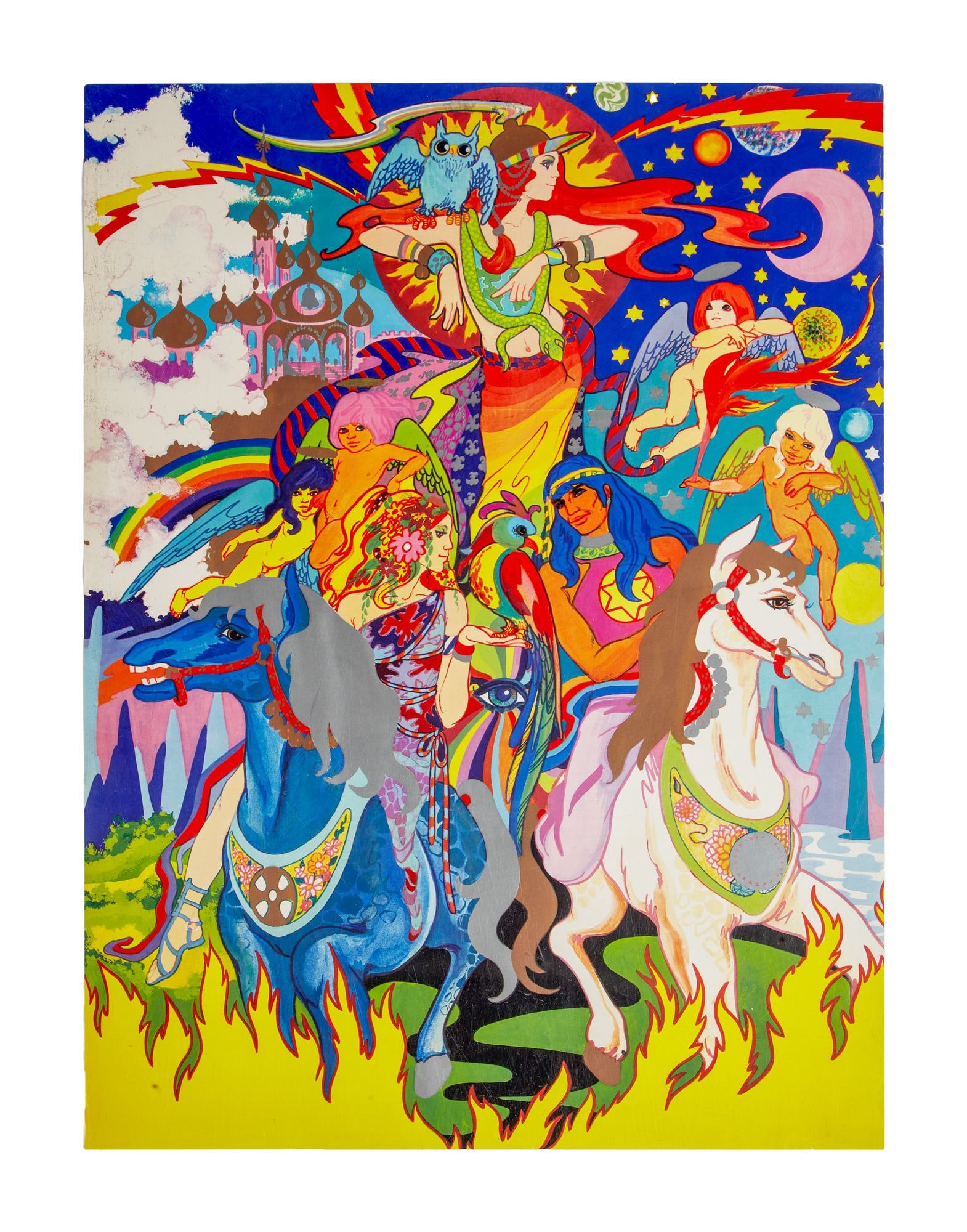 THE BEATLES | ORIGINAL "THE FOOL" "ATHENA" BOUTIQUE PSYCHEDELIC POSTER (1 of 3)