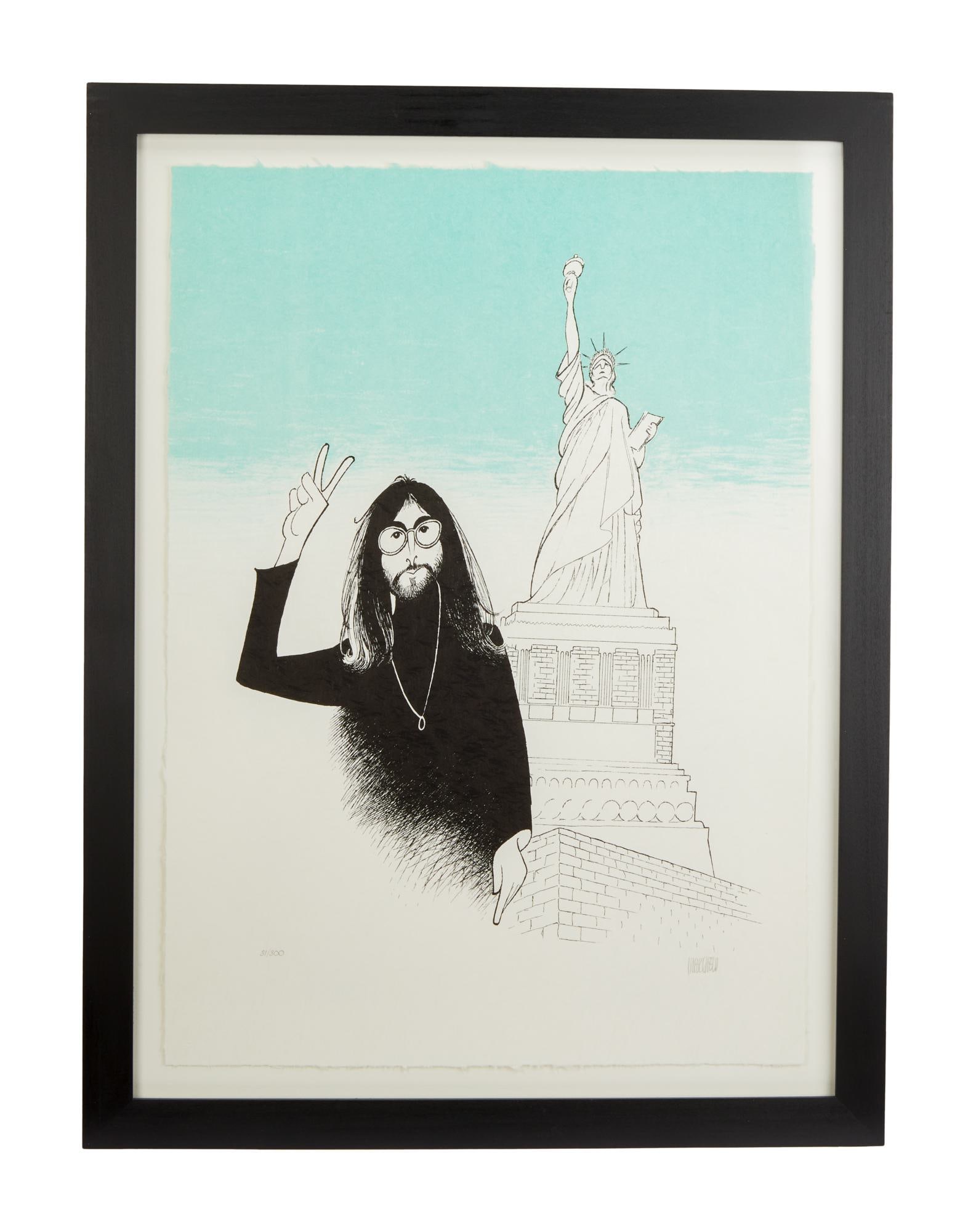 新品 A1サイズ☆ JOHN LENNON・アート A1サイズ Signed Yoko Ono John Lennon Limited Edition Print