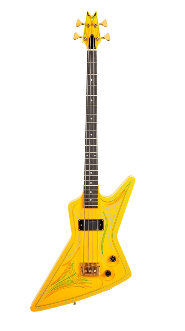 ZZ TOP | DUSTY HILL DEAN EXPLORER BASS AND IMAGE (1 of 16)